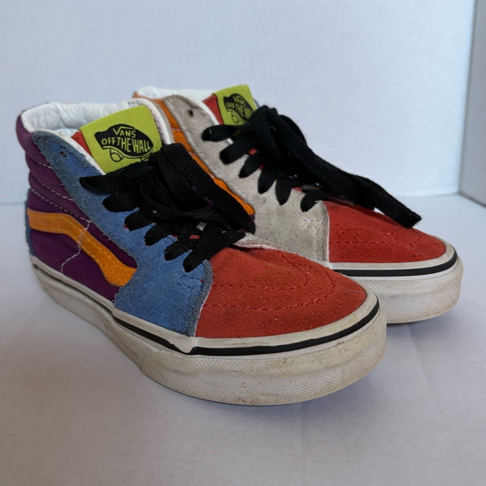 Vans Sk8-Hi Multicolor Kids Sneakers Size 11 Colorblock